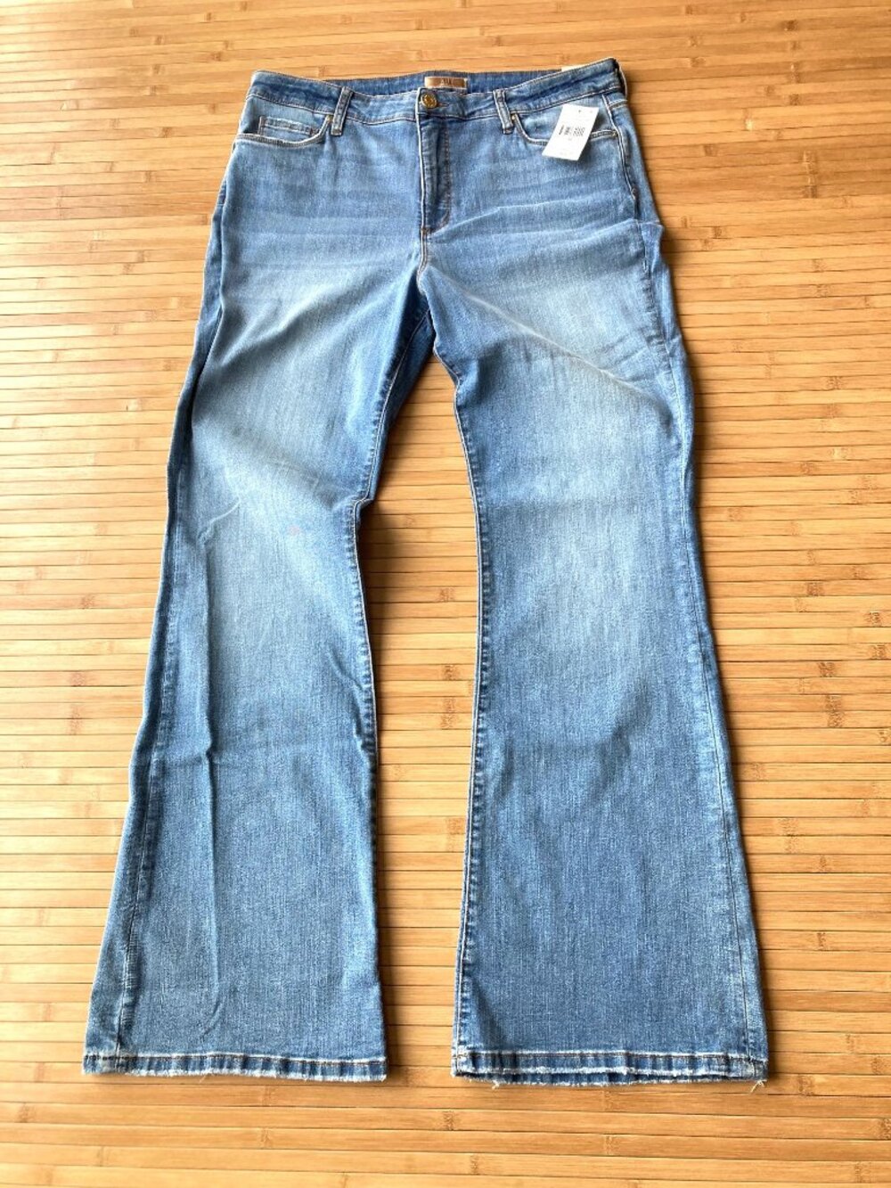 Kut From the Kloth Ana Fab Ab Flare Jeans High Rise Womens 16 Harmonious NWT